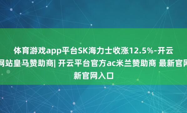 体育游戏app平台　　SK海力士收涨12.5%-开云平台网站皇马赞助商| 开云平台官方ac米兰赞助商 最新官网入口